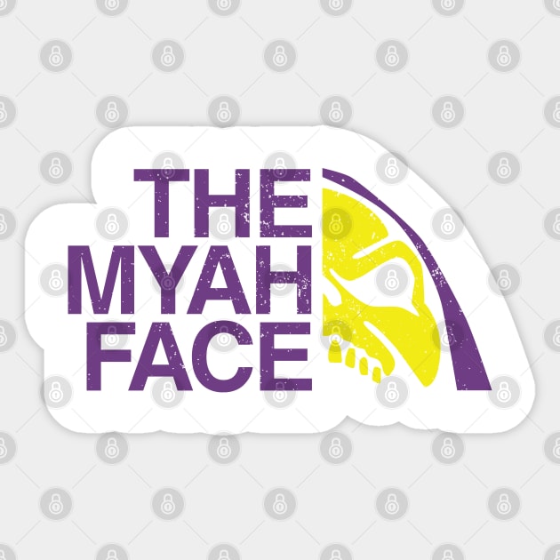 The Myah Face Sticker by ZombieMedia